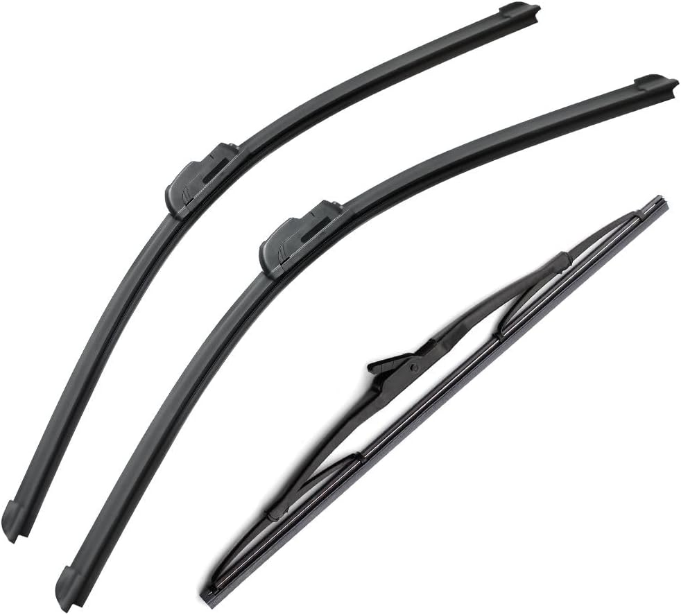 Auto Car Wipers 3PCS, 24"+18"+14" Front And Rear Replacement for Kia Sorento MK1 2002-2009, Windshield Wiper Blades Original Equipment Wiper Blade, That Meet OEM Quality Easy DIY Install Premium