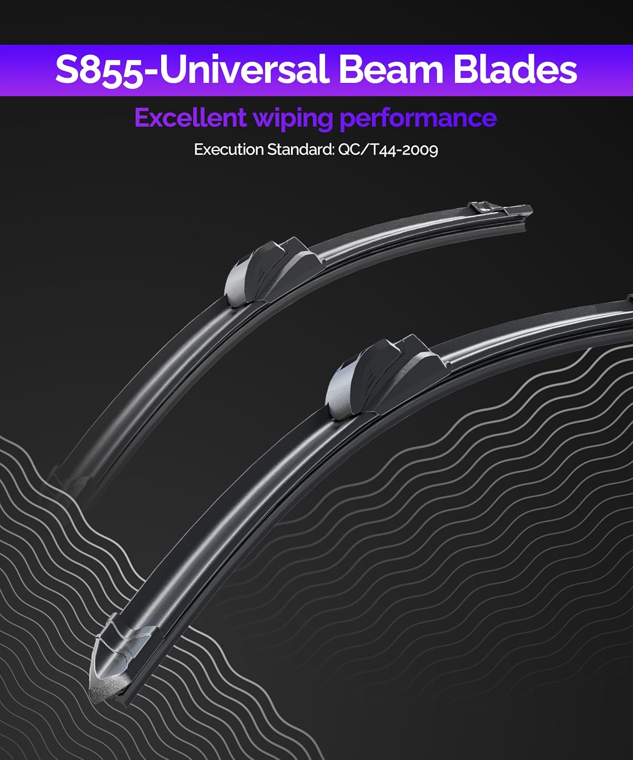 QUALITY Premium All-Season Windshield Wiper Blades,Pack of 2 Durable Stable And Quiet Windshield Wiper Blades,Automotive Replacement Winshield Wipers For My Car (22"+22")