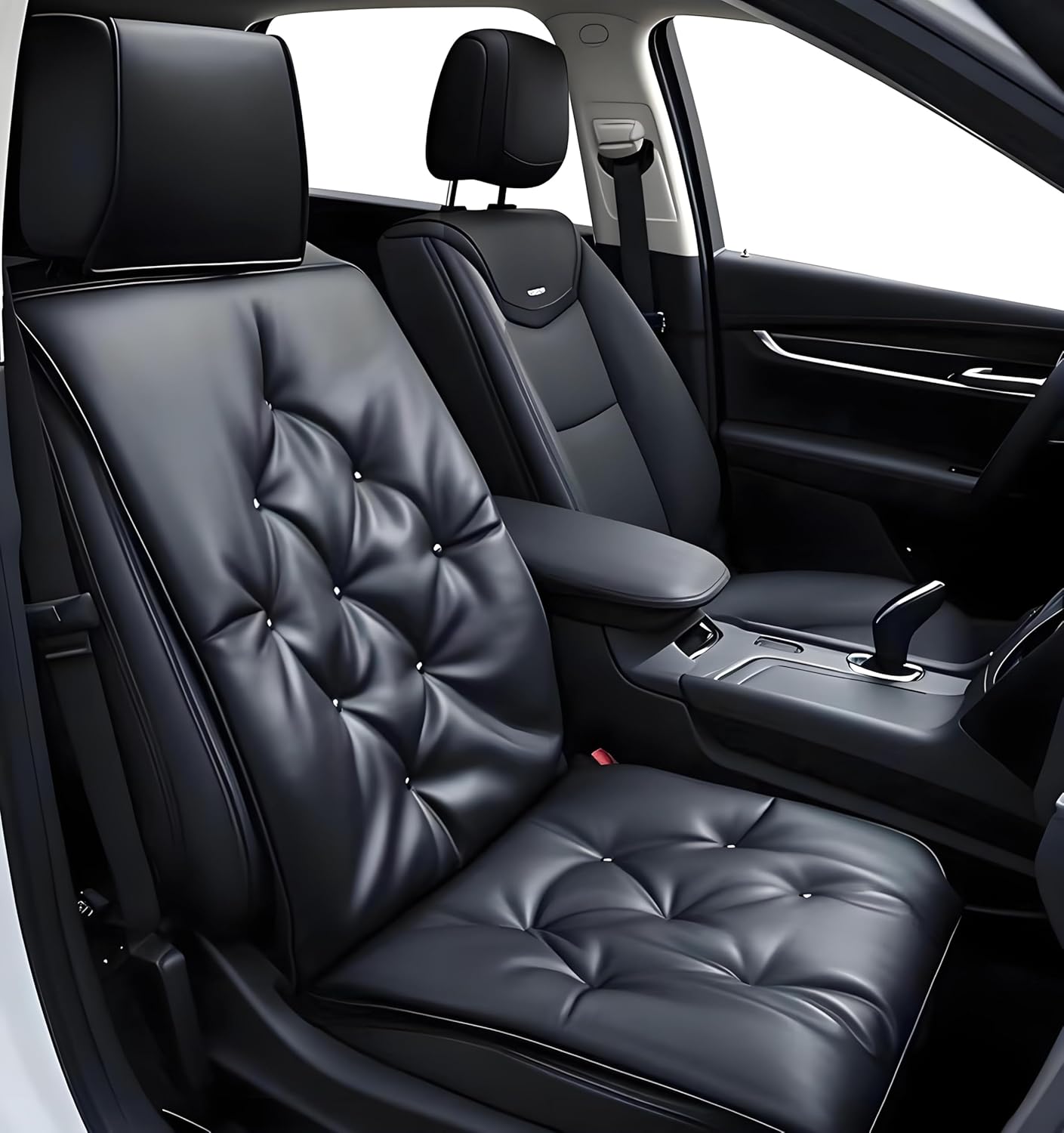 Big Ant Car Seat Cushion,PU Leather Auto Seat Cover Pad Pain Relief Cushion for Car Driver Seat Office Chair Home Use,Universal All Seasons 1pc