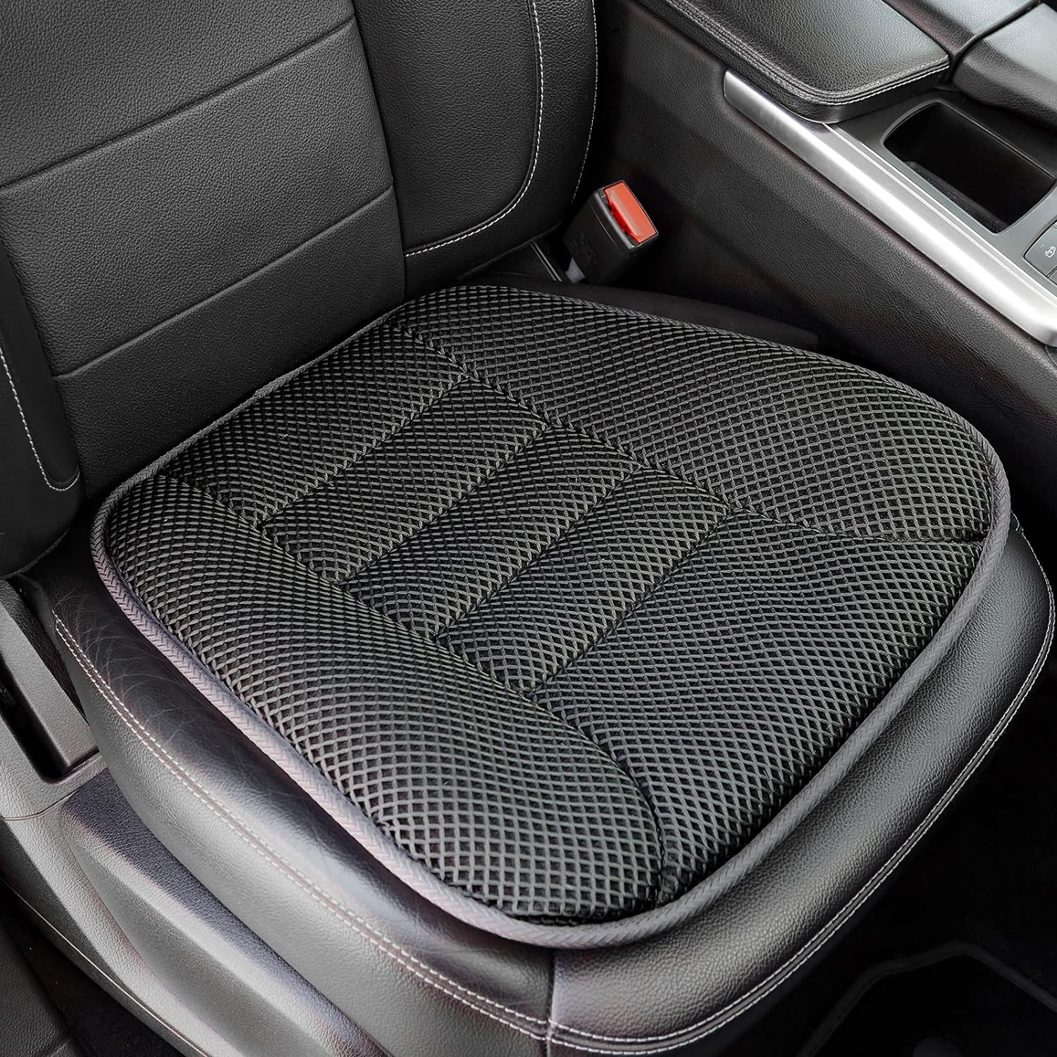 Car Seat Cushion for Driving, Breathable 3D Air Mesh, Non-Slip Bottom, Comfort Car Seat Protector, Car Seat Pad Also Works with Truck and Office Chair Home